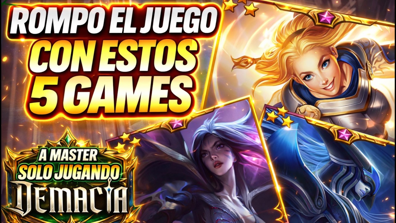 De Plata a Esmeralda SOLO con Demacia | Las 5 Mejores Partidas (Día 1, 2 y 3)