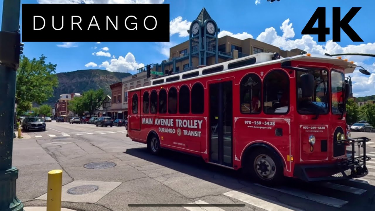 A Summer Walking Tour in Durango, Colorado  | 4K