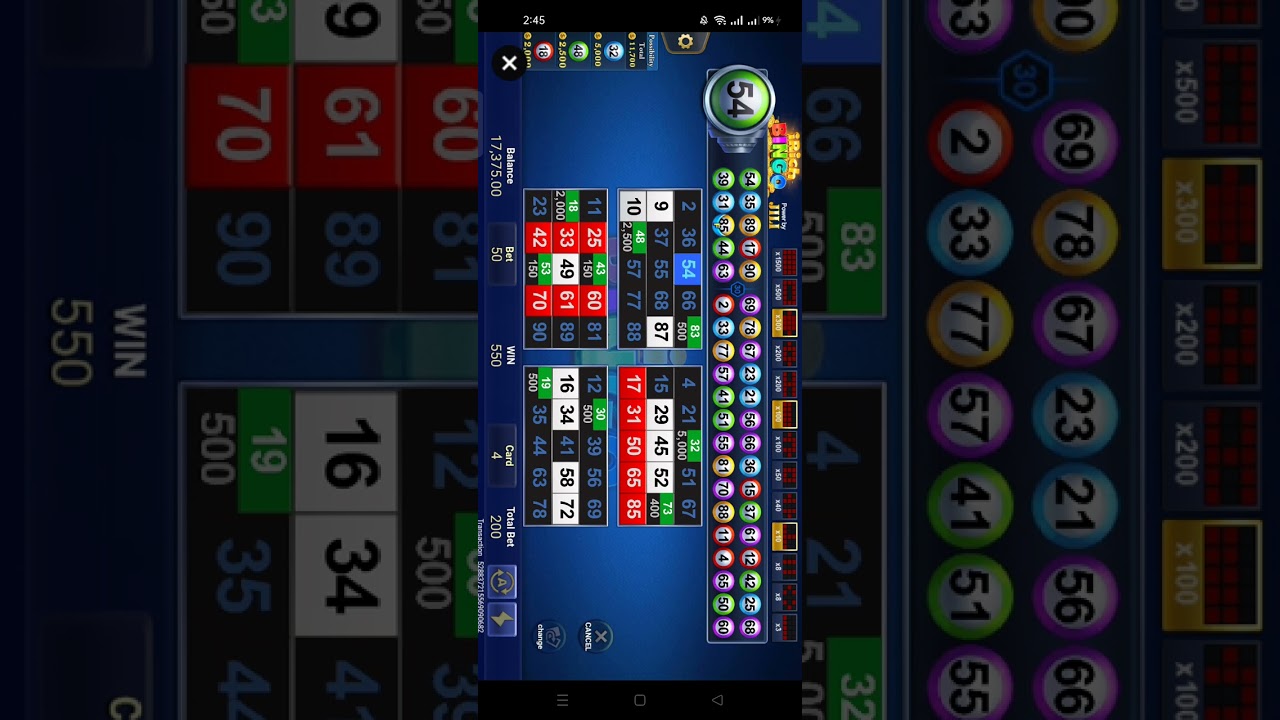I RICH BINGO 4 CARDS BET 50.   #irichbingo