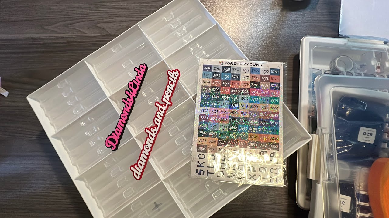 Unboxing ForeverYoung Extra Large Diamond Art Storage Containers Trays ＆ Stand
