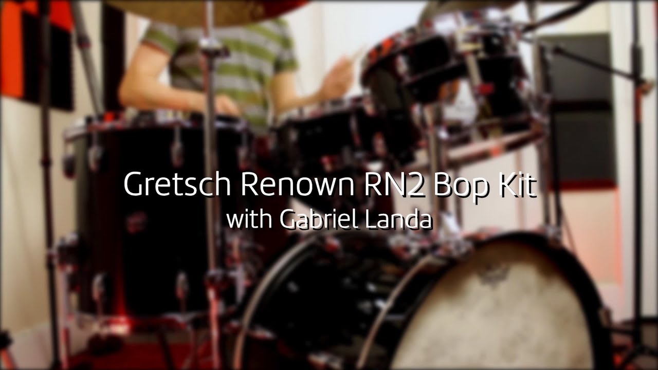 Gretsch Renown RN2 Bop Kit (Piano Black) | Sound Test/Demo | 18/12/14/5x14
