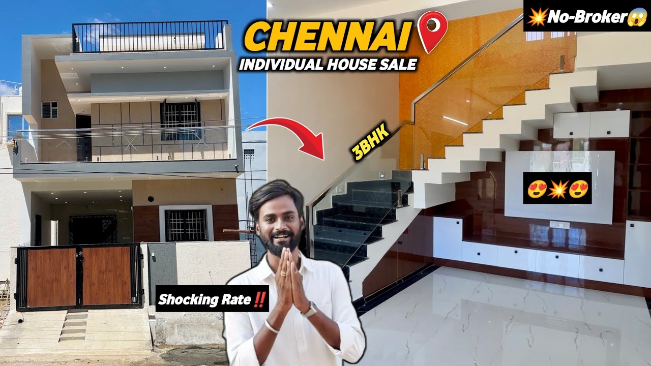 Shocking Rate‼️3BHK Semi-Furnished😱Individual House for sale in Chennai💥Vandalur - Kelamkakkam Road🥳
