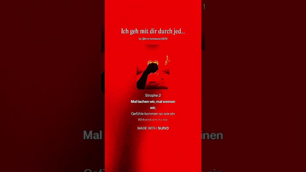 ICH GEH MIT DIR DURCH JEDES FEUER 
