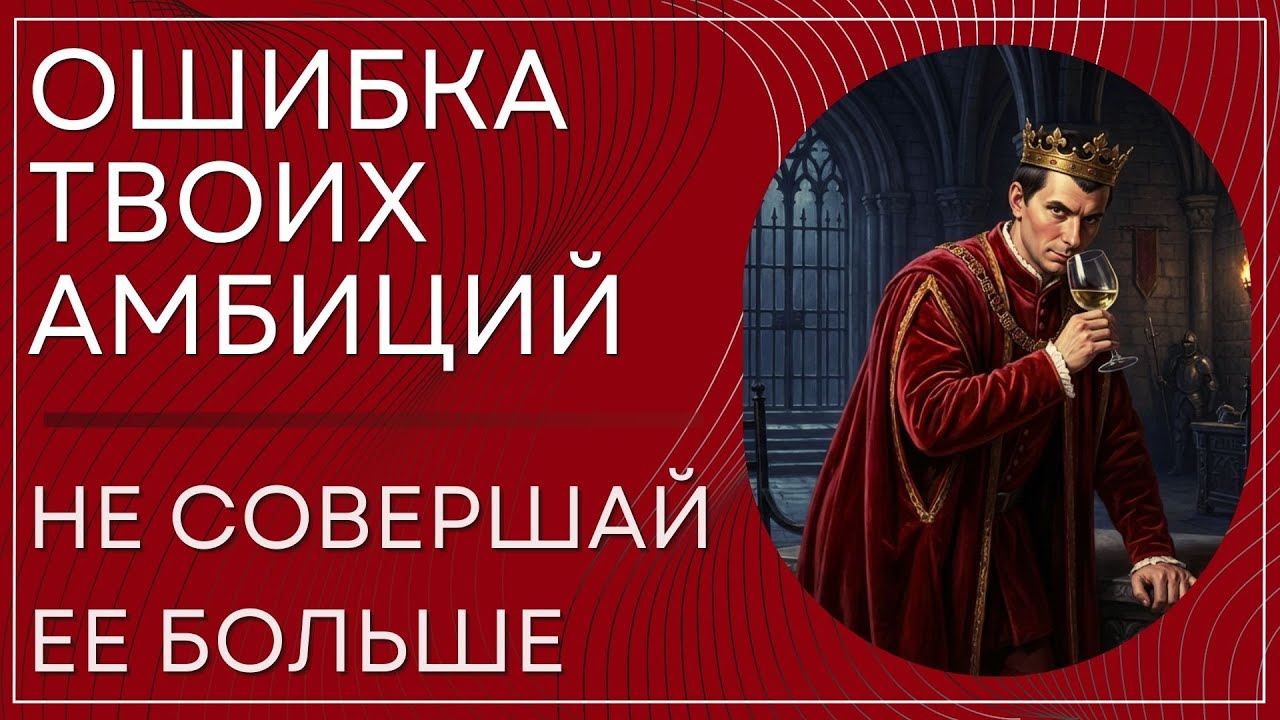 Самая опасная ошибка амбициозных людей — ты совершаешь её каждый день