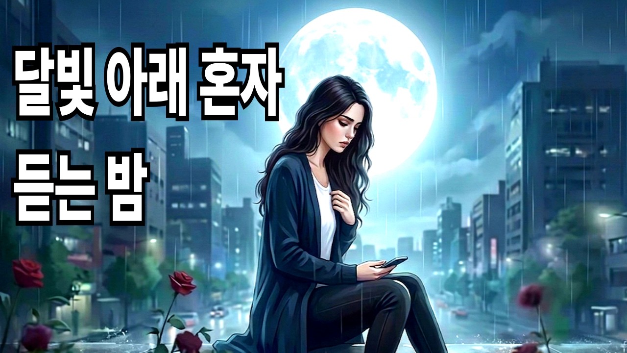 playlist 🌙 달빛 아래 홀로 앉아, 못다 한 이야기를 꺼내며 | 사극풍발라드,감성트로트  Moonlight & Sadness