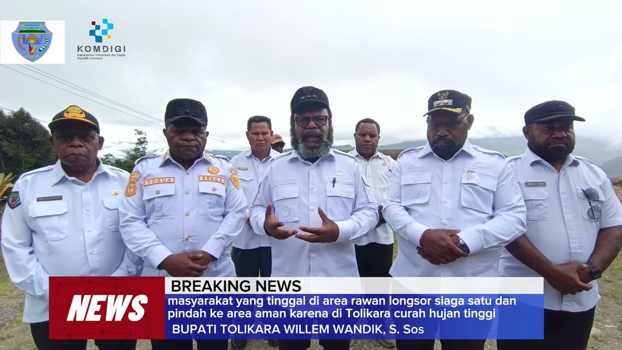 Bupati Tolikara Willem Wandik, S. Sos imbau warga Tolikara untuk siaga satu karna curah hujan tinggi