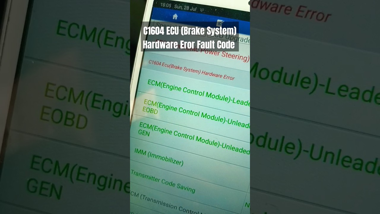 C1604 ECU (Brake System) Hardware Error rectified by Hybrid Motors Faridabad| Hyundai I10 Kappa 2013