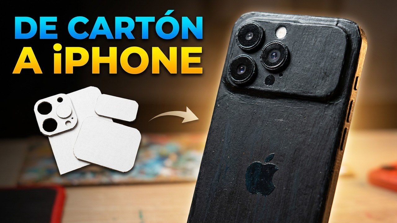 Como Hacer un iPhone 17 Pro de Cartón Tutorial 💙