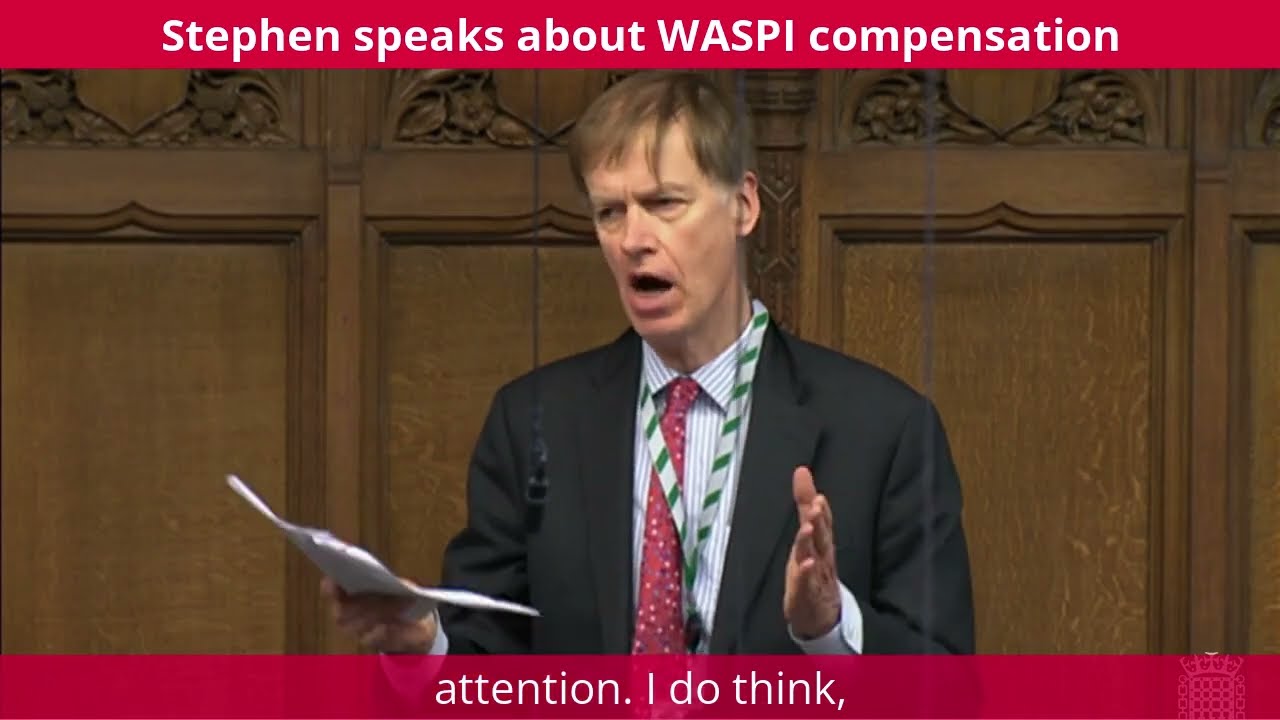 Stephen speaks about WASPI compensation