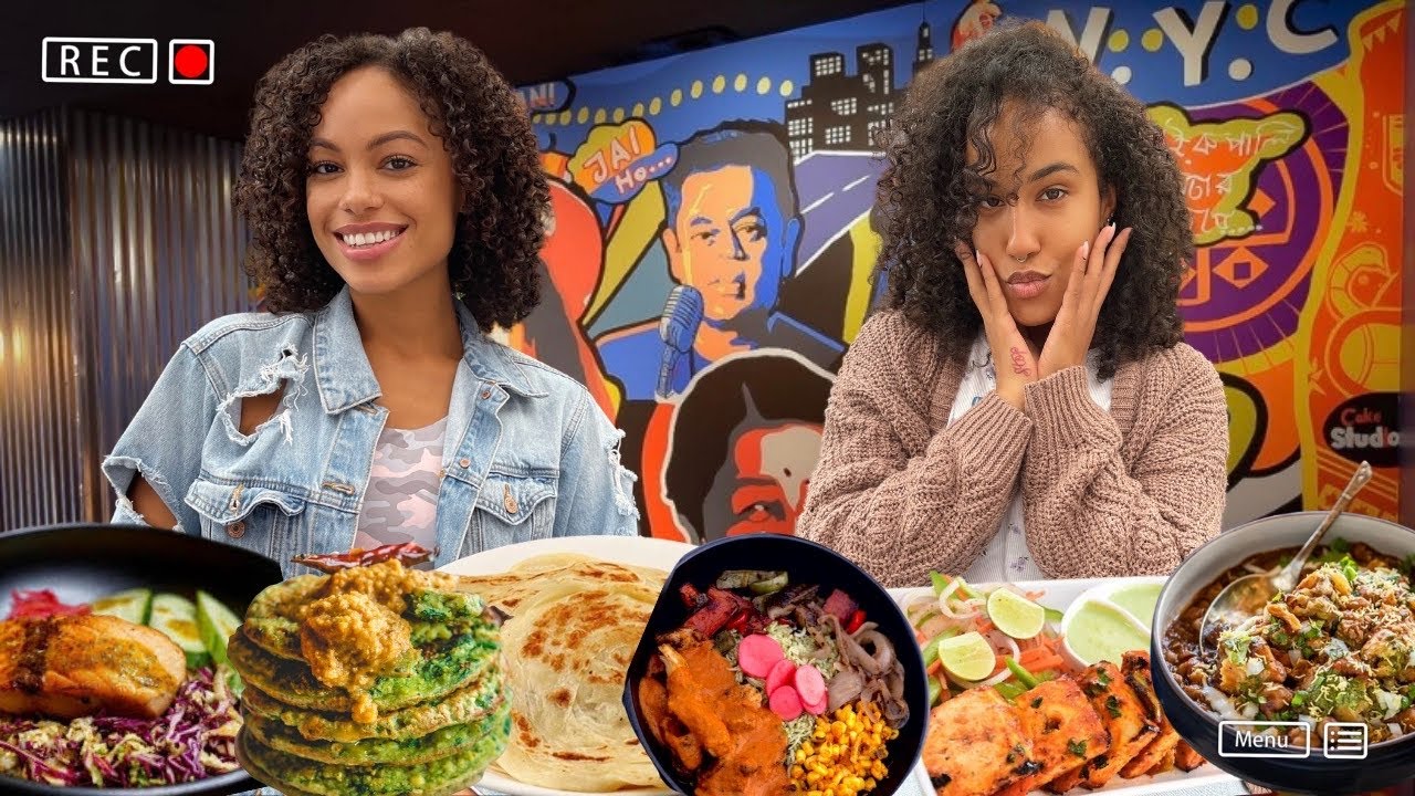 American Girls Try INDIAN FOOD In NYC MUKBANG! *She Loves It*
