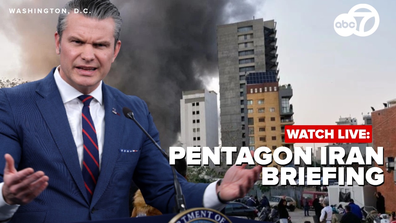 🔴 LIVE: Secretary Pete Hegseth holds Pentagon briefing amid Iran conflict