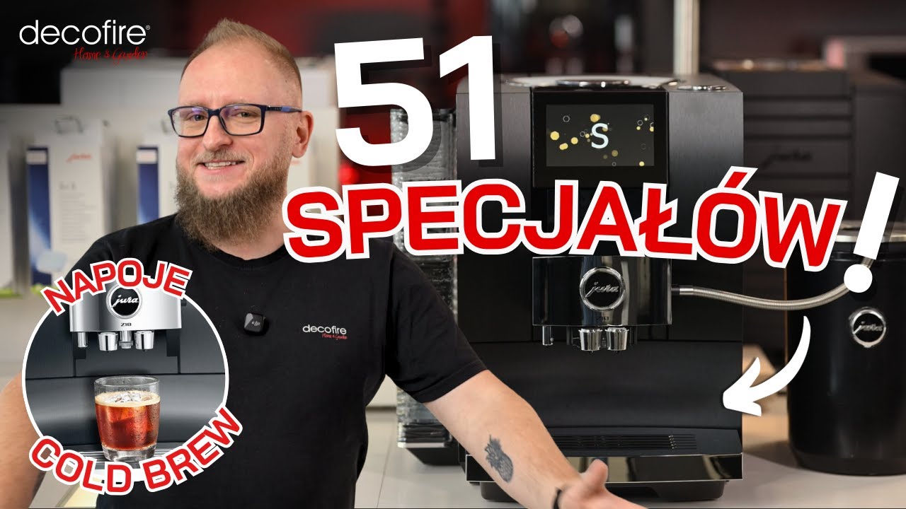 ☕️ 51 specjałów w jednym ekspresie! Ekspres do kawy Jura Z10 (EB) | DECOFIRE