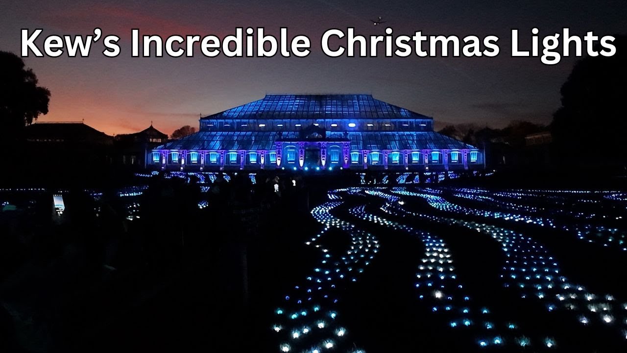 The MAGICAL Kew Gardens Christmas Light Display 2024