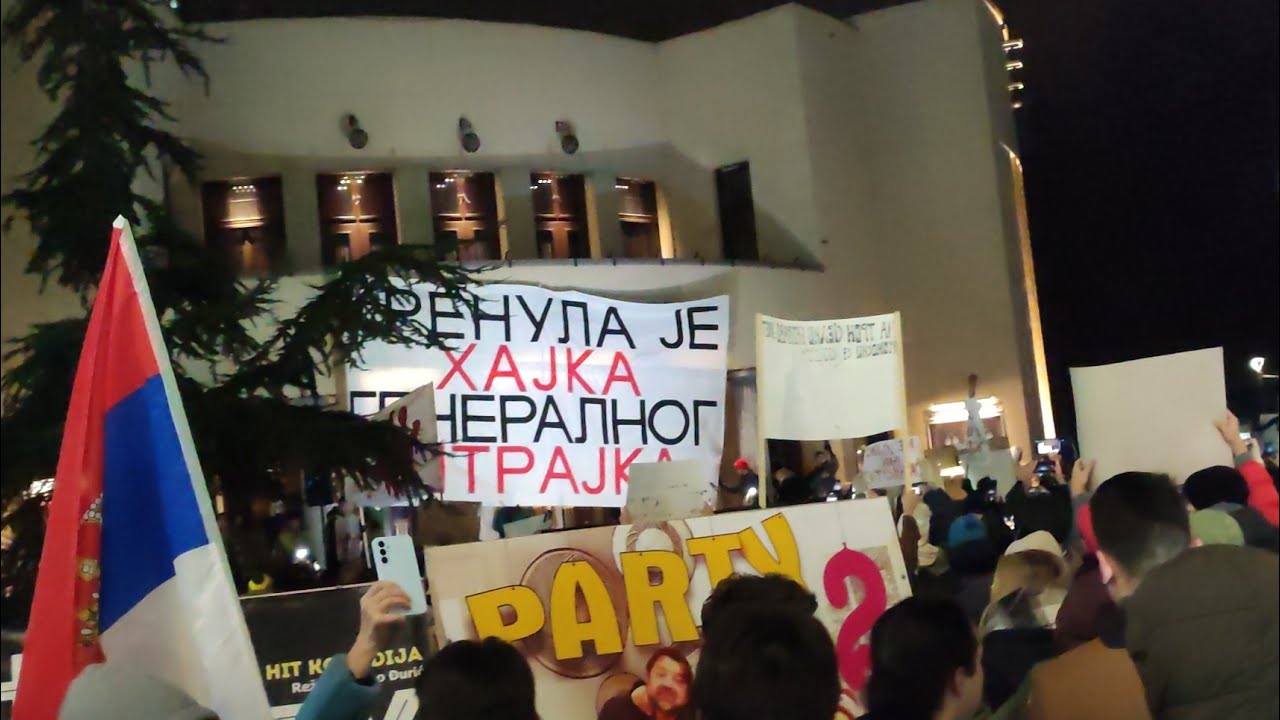 Studentski protest Nis 19.01.2025. Kraj protesta