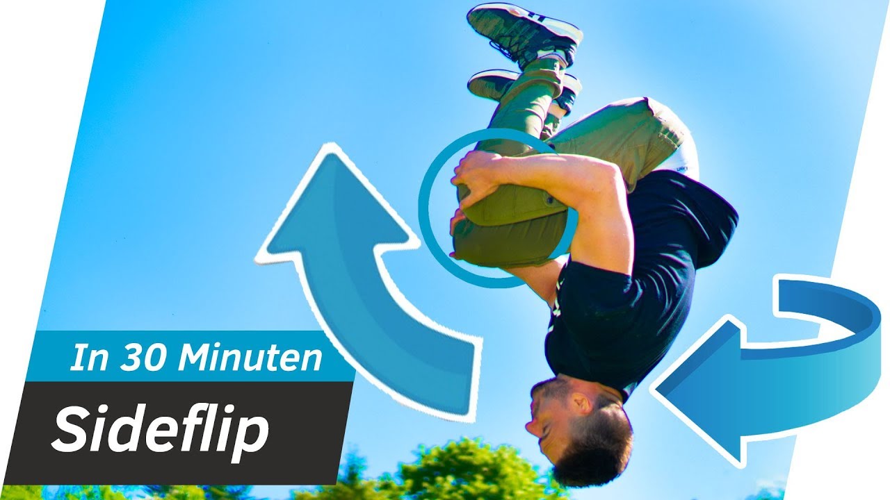 Sideflip LERNEN in 30 MINUTEN  - Sideflip Tutorial | Andiletics