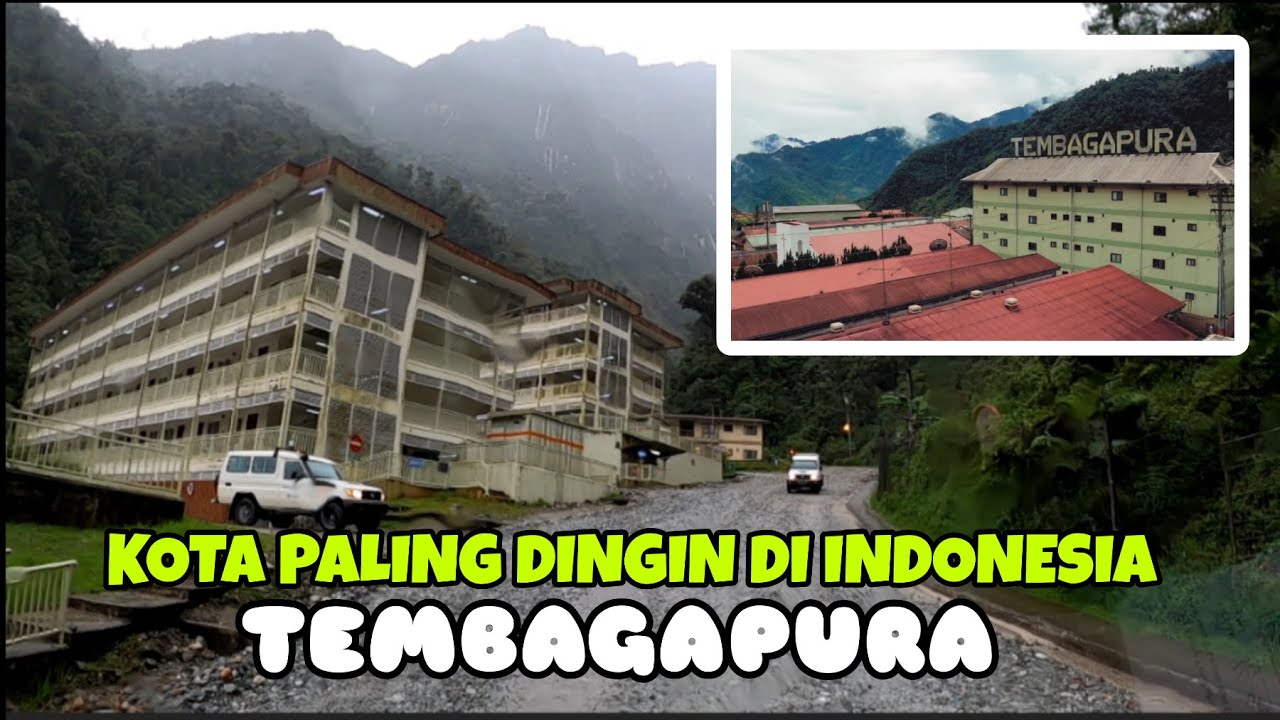 Tembagapura di sore hari | kota tambang Freeport di dataran tinggi | Januari 2023