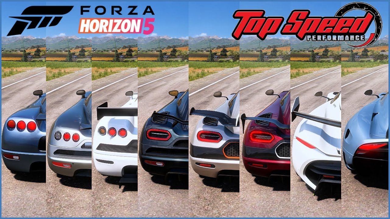 Top 8 Fastest Koenigsegg Cars in Forza Horizon 5