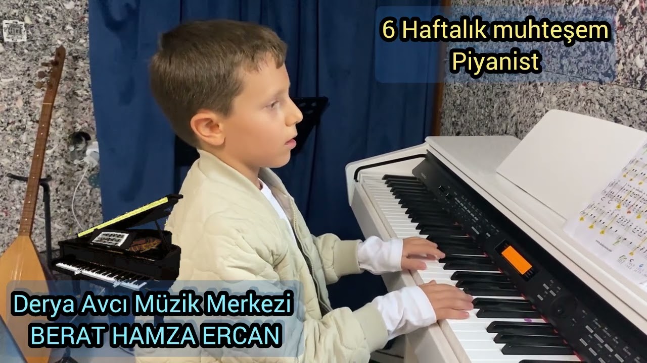 6 haftalık küçük Mozart Berat Hamza👏👏