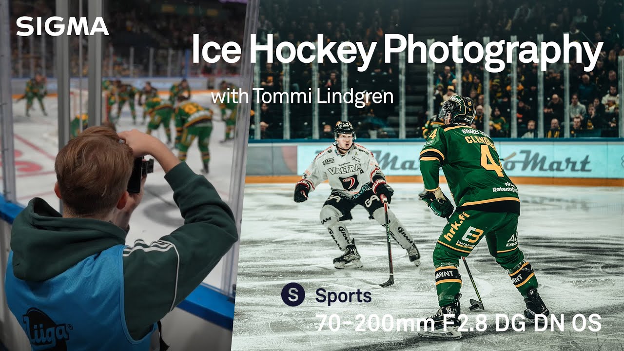 Ice Hockey Photography with Tommi Lindgren | SIGMA 70-200mm F2.8 | Sports - Behind the Scenes