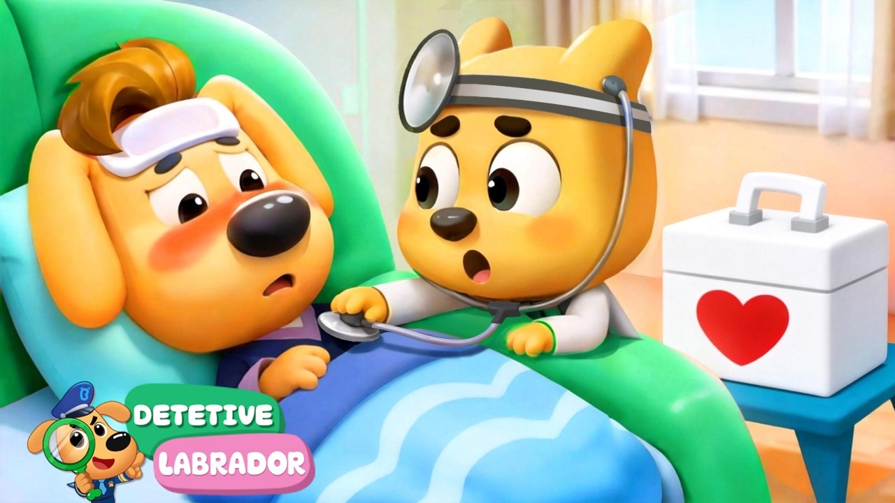 O Detetive Labrador Est&aacute; Resfriado🤒O Di&aacute;rio de Crescimento do Dodo🌱Desenho Animado🔍Detetive Labrador
