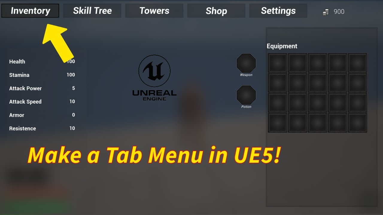 Unreal Engine 5 - Widget Tutorial : Build a Tab Menu