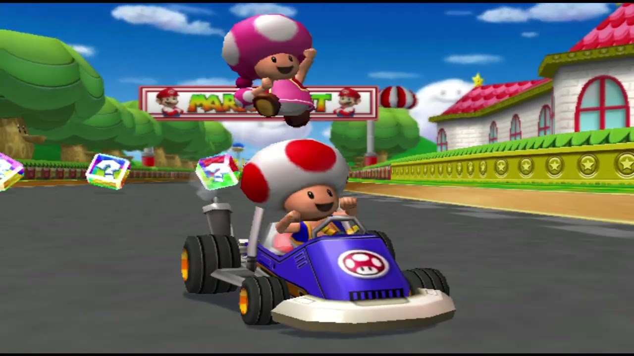 Mario Kart Double Dash Flower Cup 50cc (Toad And Toadette Gameplay)