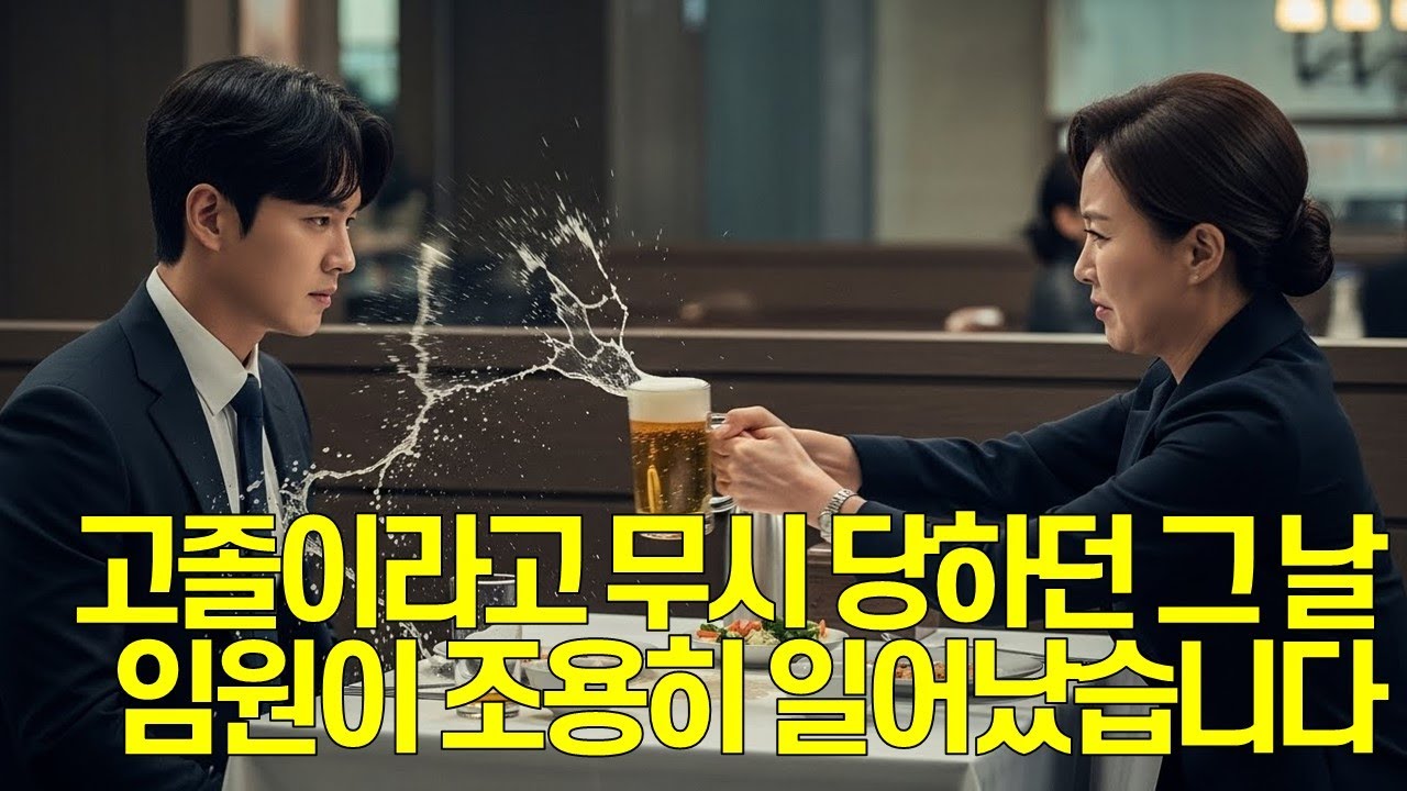고졸이라는 이유로 무시당하던 그날, 여의도 임원이 조용히 일어났습니다