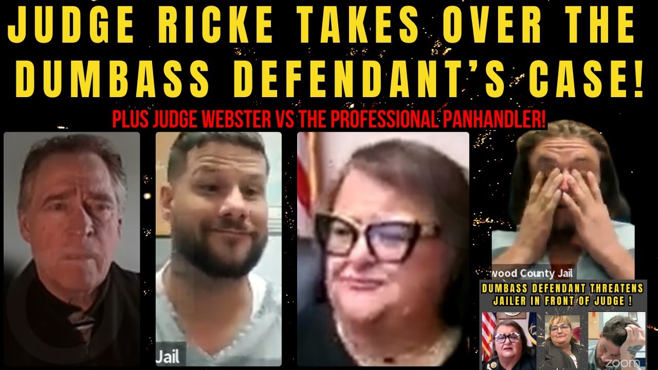 Judge Ricke takes over the case...BAD news & Judge Webster takes on a professional panhandler!