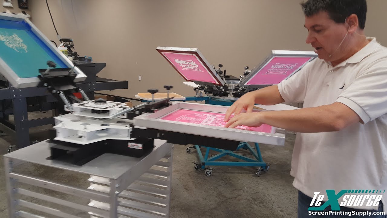 Screen Printing on a Budget - Vastex V-100 Expandable Press