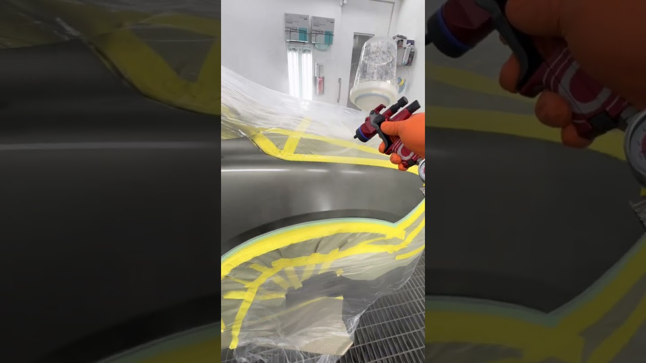 Small job on this 2026 LUCID GRAVITY #automobile #autobodypaint #car 