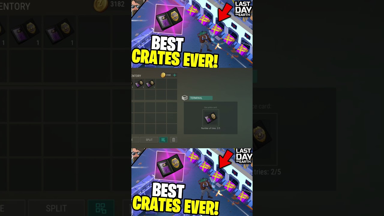 I OPENED THE BEST CRATES IN THE GAME EVER! (ALL PURPLE CRATES) #ldoe #lastdayonearth #shorts #gaming