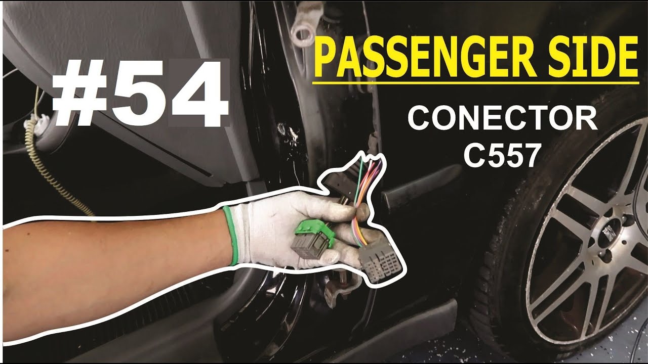 Como reconstruir el conector de puerta C557  (passenger side) honda civic