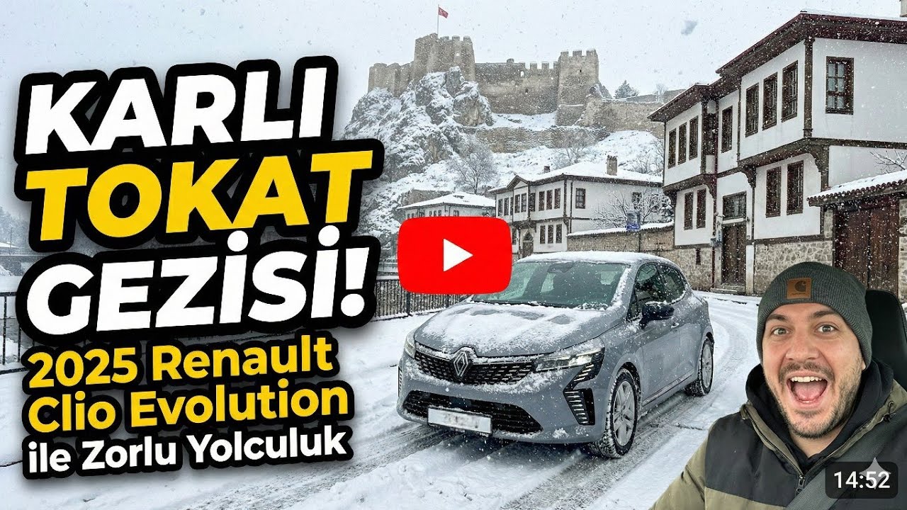 120 Km'de Motor İndiren Renault Clio ile Tokat’ta Kış Sürüşü! | Kaskocumla Yaşadığım O Anı