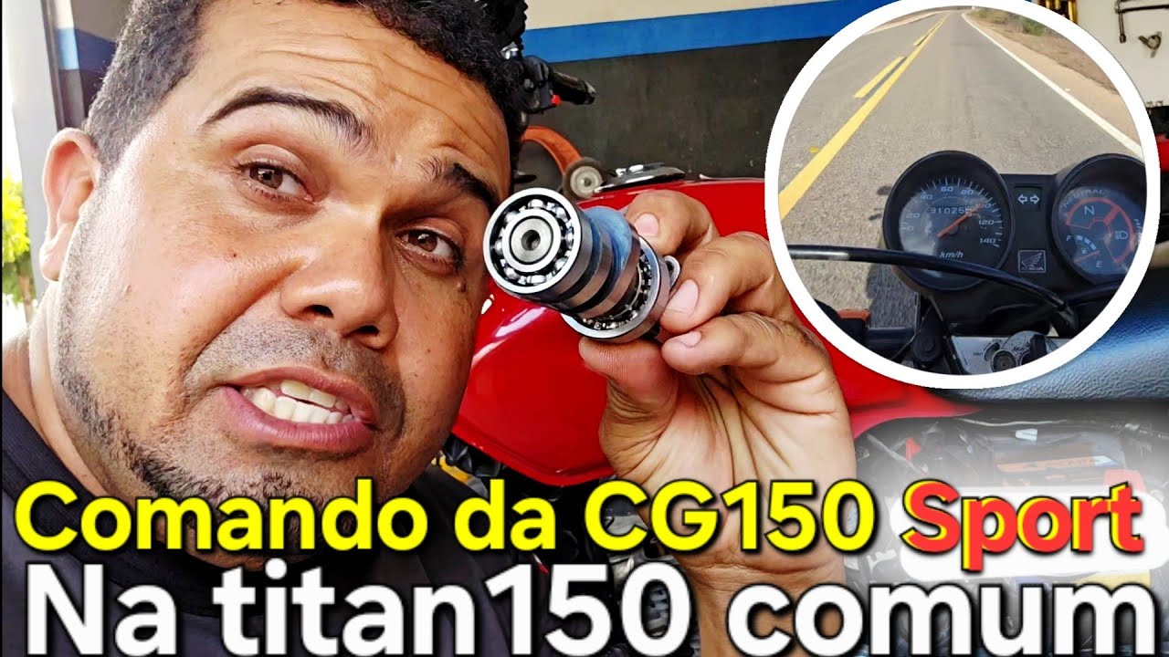 Testei comando da CG150 Sport na minha titan150 comum