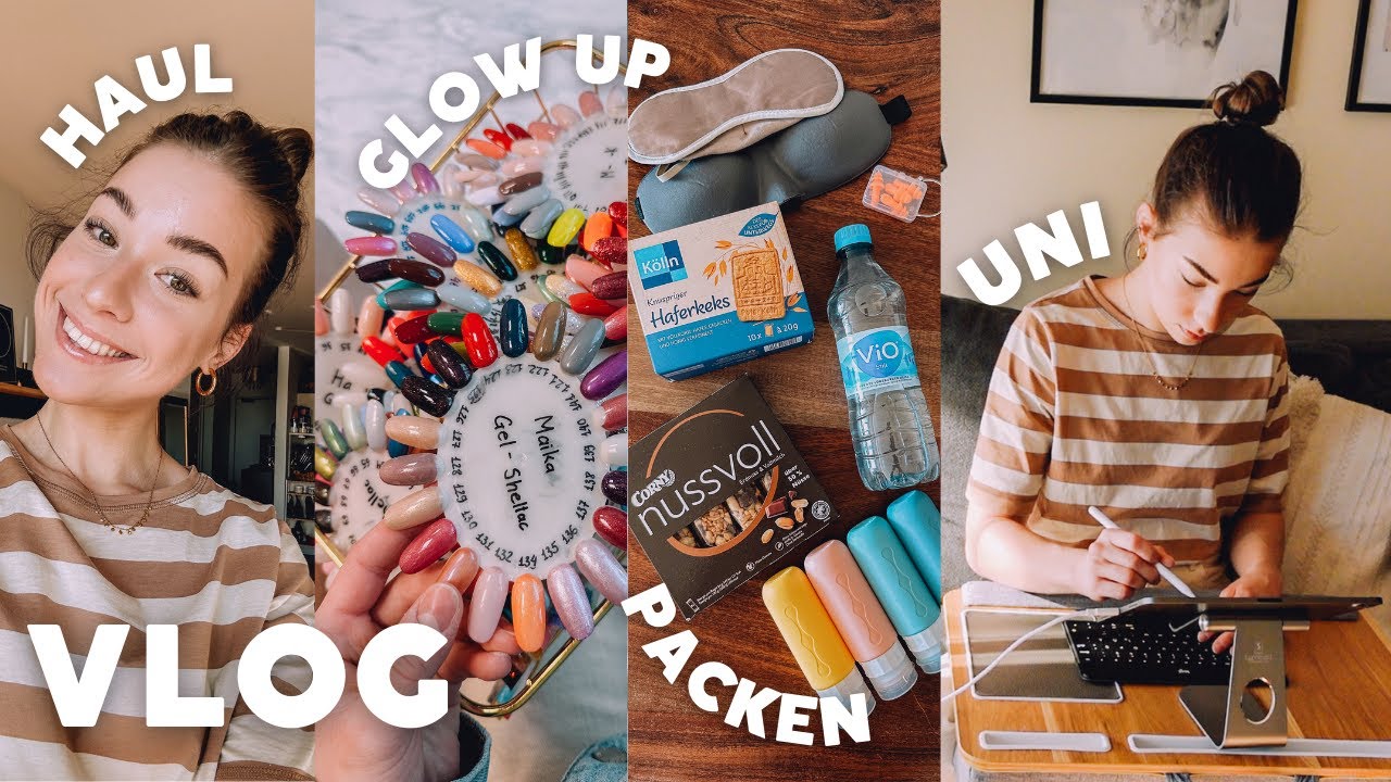 VLOG: Uni Motivation, Glow Up für den Urlaub, Drogerie Haul