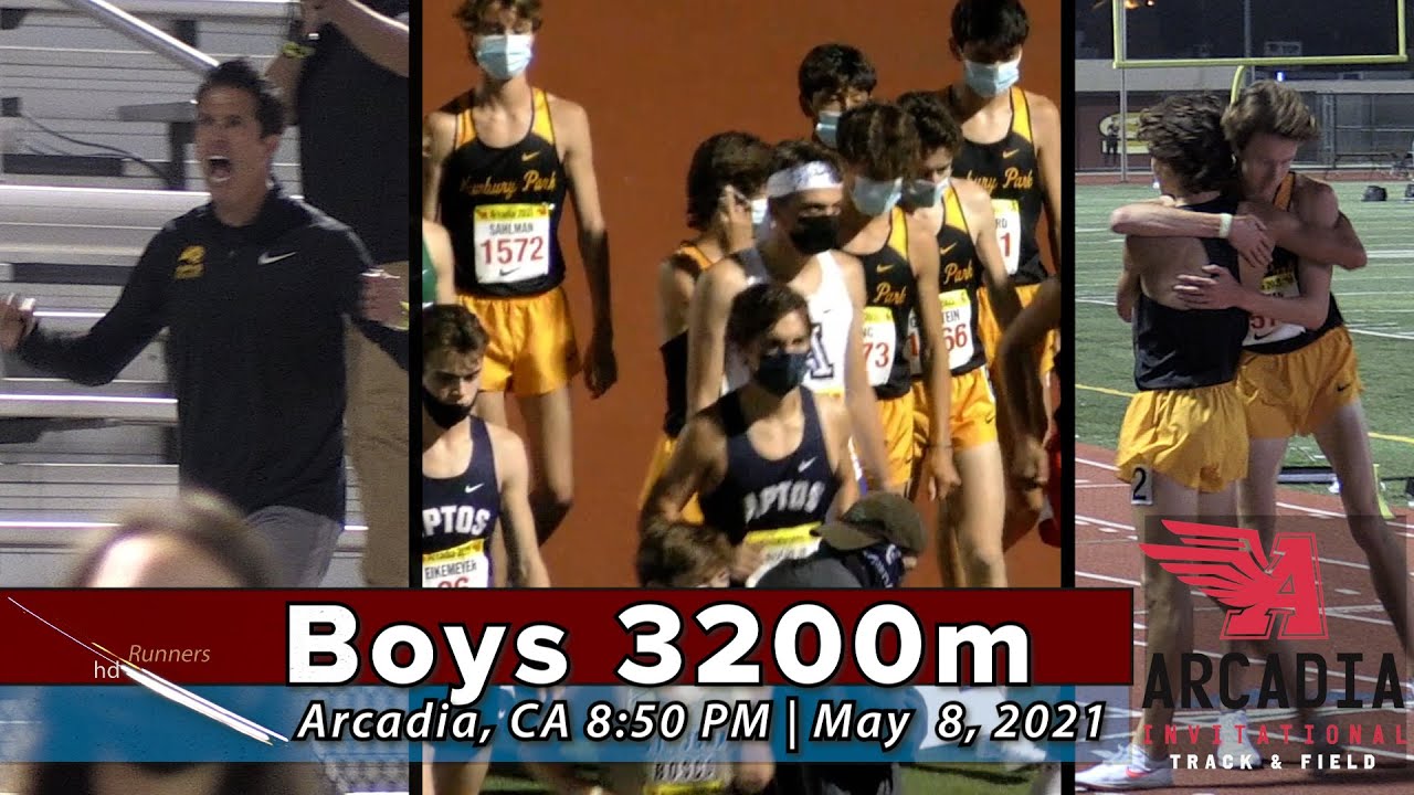 2021 TF - Arcadia Invitational (юноши 3200 Invitational Heat)