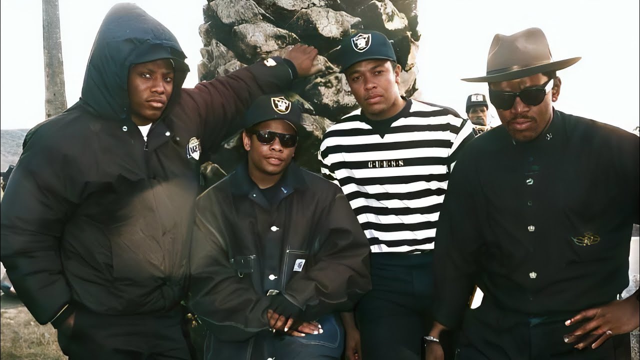 Rare Footage of N.W.A At Video shoot were all in The Same Gang” Interview (1990) 