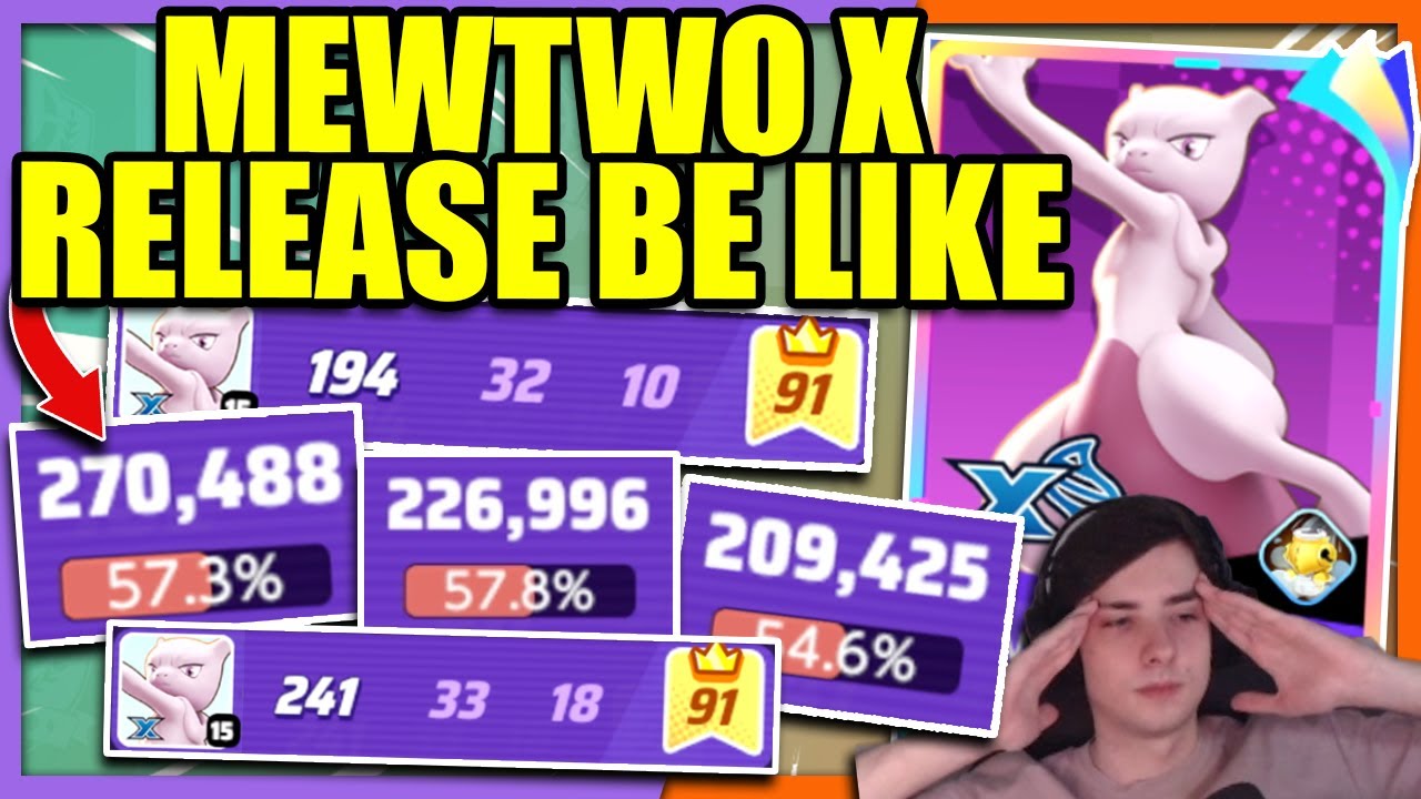 DAMAGE RECORD!! Three MEWTWO X Games that will leave you SPEECHLESS | Pokemon Unite
