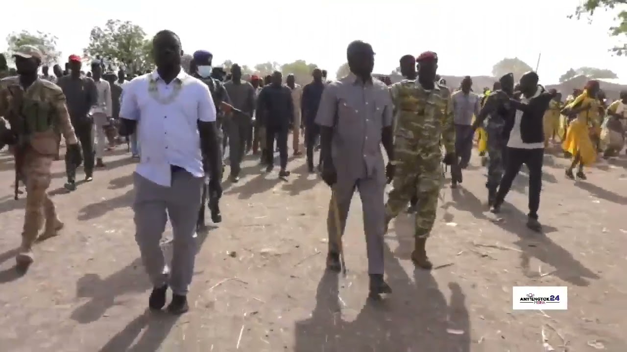 Deputy Governor of Upper Nile State H.E Deng Joh Angok visit to Kaka Payam in Manyo County.