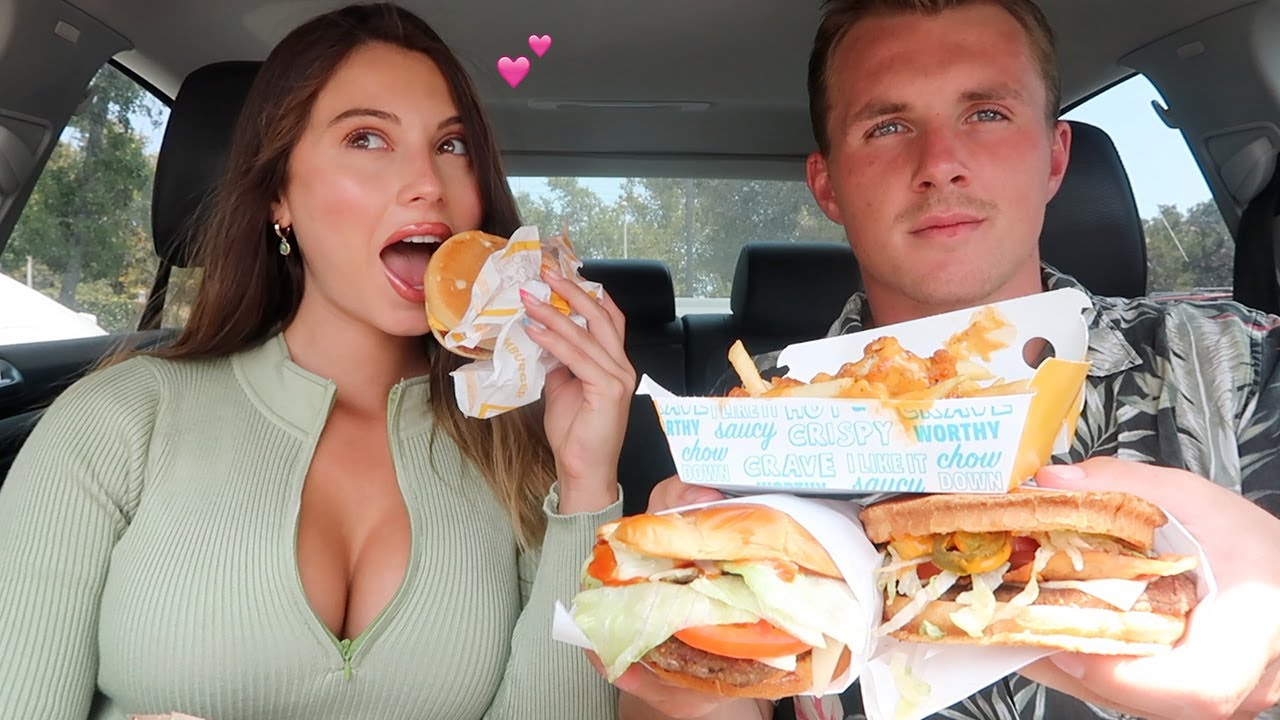 jack in the box mukbang!! (burgers, cheesy fries, tacos)