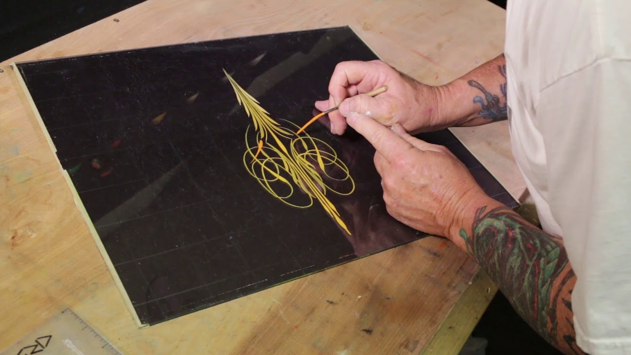 Pinstriping on Glass