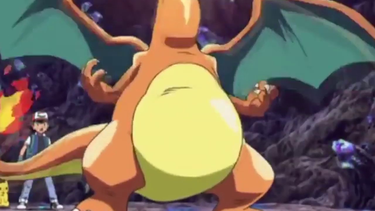 Charizard Evolution Belly Bounce (Toony Bawong sound, Slow motion & Zoom In edit)