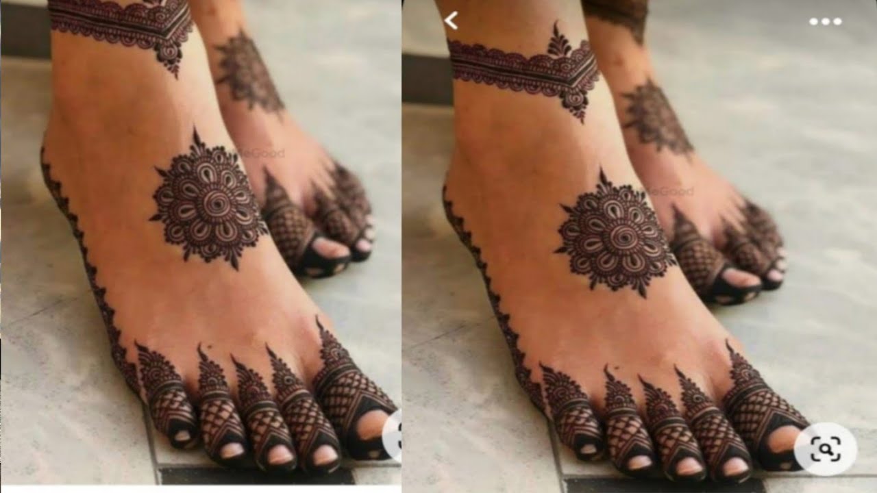 Simple Mehndi Design 2022 / Easy Mehndi Design / Beautiful Feet Mehndi Design /
