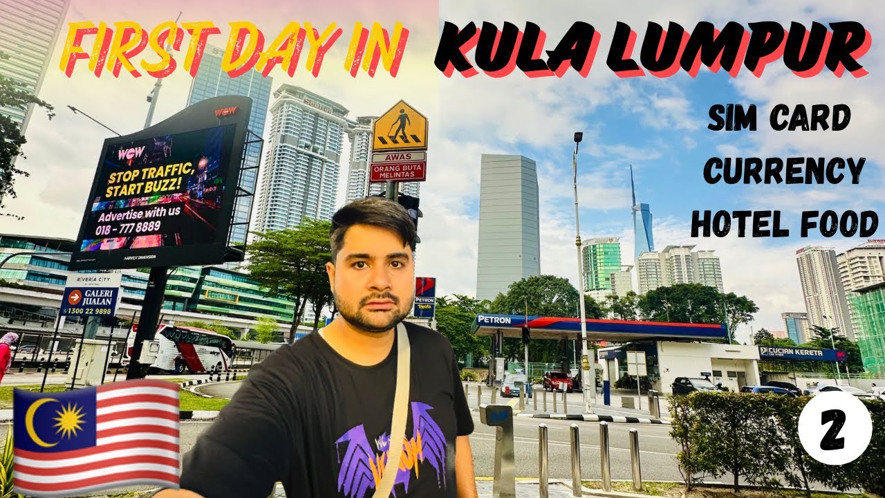 First Day In Kula Lumpur, Buying Sim Card Currency Exchange & Exploring KL Central EP-02