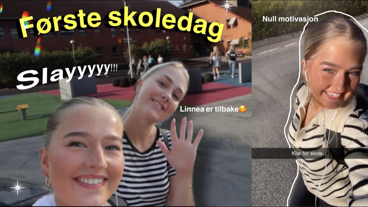 Bli med på FØRSTE SKOLEDAG📓🫣💕:/ allerede lei..
