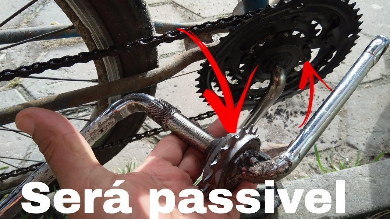 Como adaptar catraca no pedivela monobloco