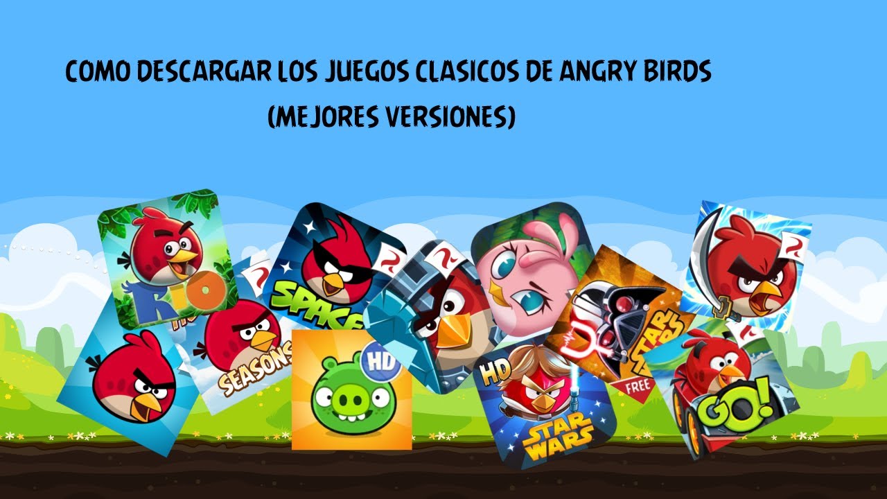 Como descargas los juego clasicos de angry birds en sus mejores versiones en 2024 #angrybirds