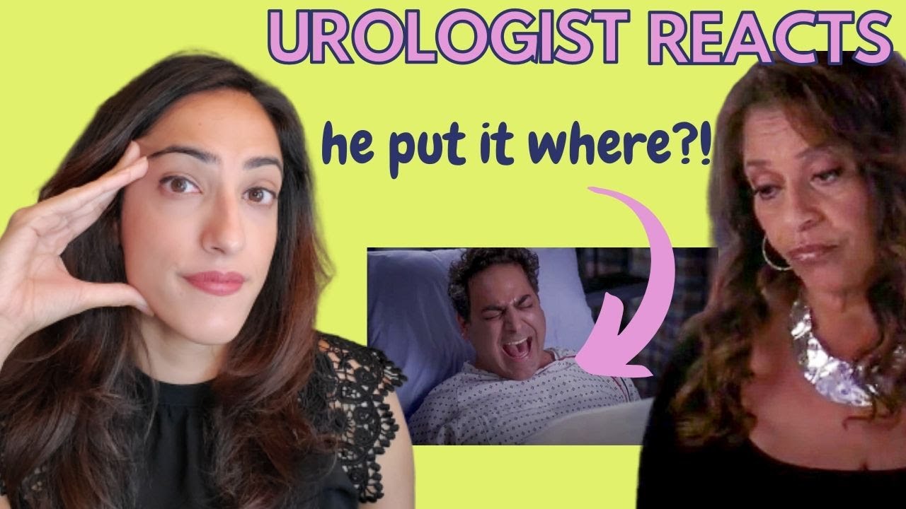 Urologist Reacts to GREY'S ANATOMY | Urinary retention (HE PUT IT WHERE?!)