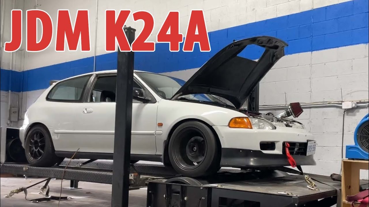 JDM K24A Swap Dyno Tune EG Civic — Сравнение впускных коллекторов
