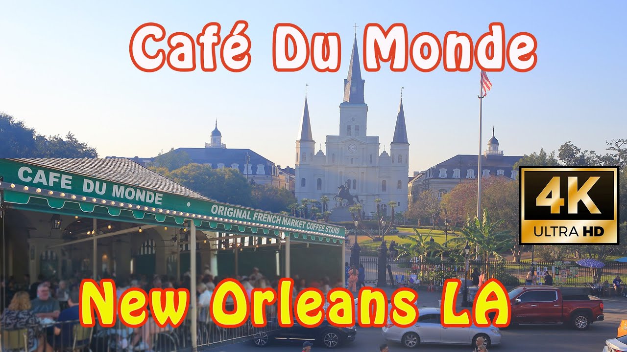 Unforgettable Experience at Café Du Monde French Market Coffee Stand | New Orleans | 4K